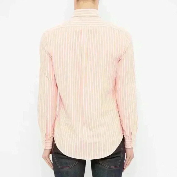 Ralph Lauren Striped Collared Classic-Fit Button-Down Shirt - Size 16 32/33 - Picture 13 of 16